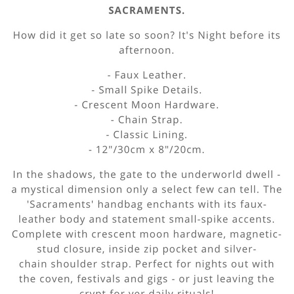 Killstar Sacraments Purse - Picture 5 of 5